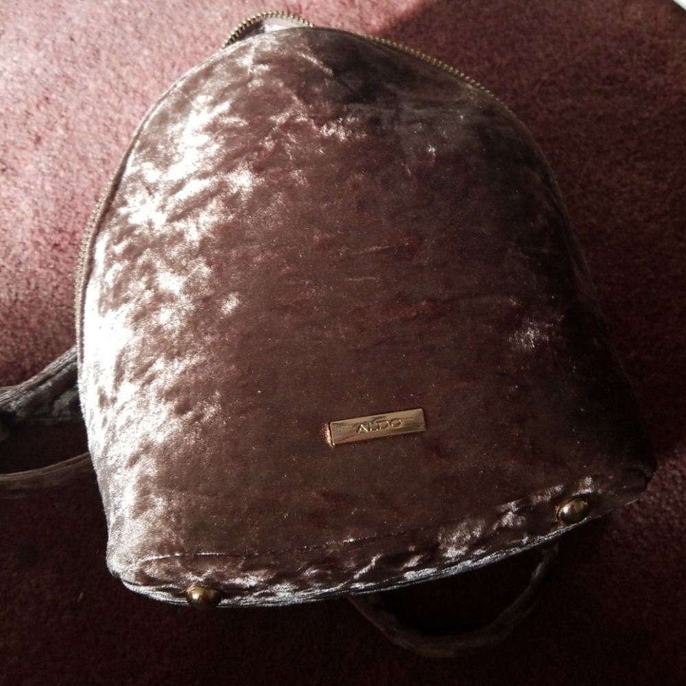Aldo rose suede one shoulder bag